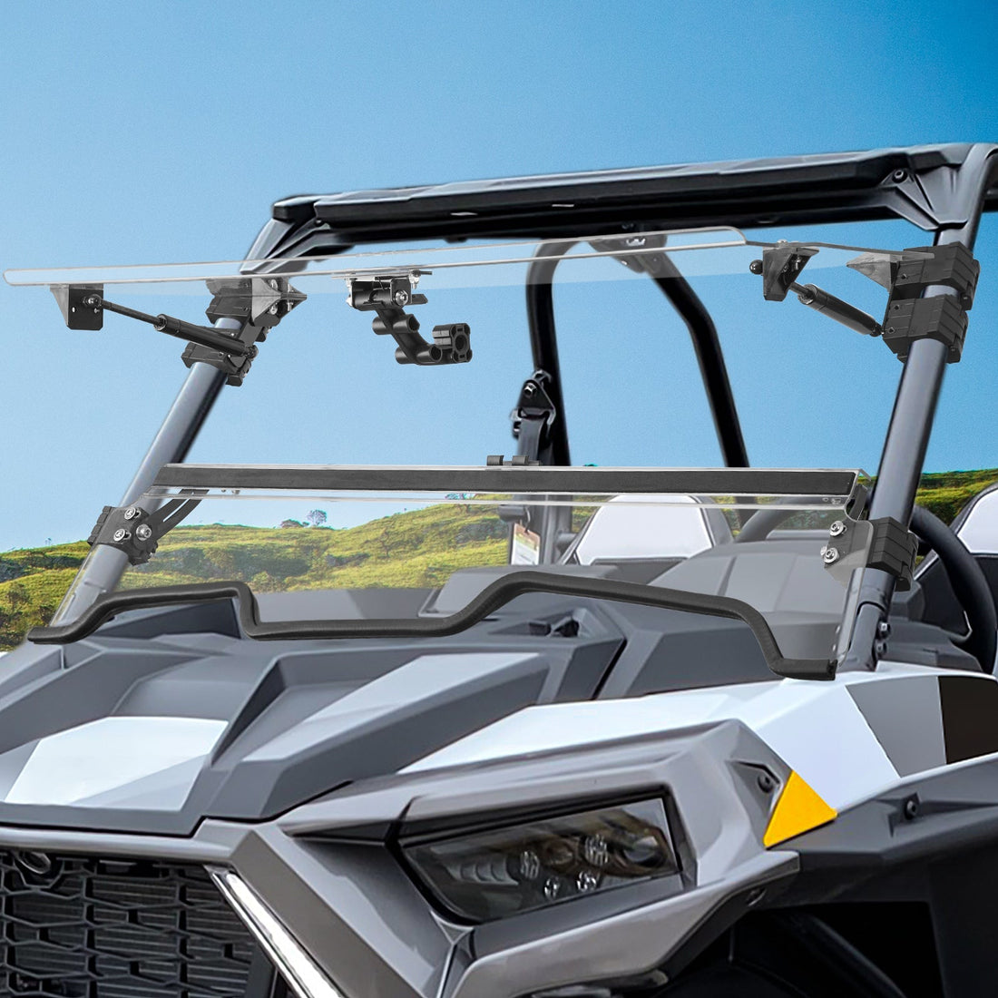 3-IN-1 Folding Windshield for Polaris RZR XP 1000