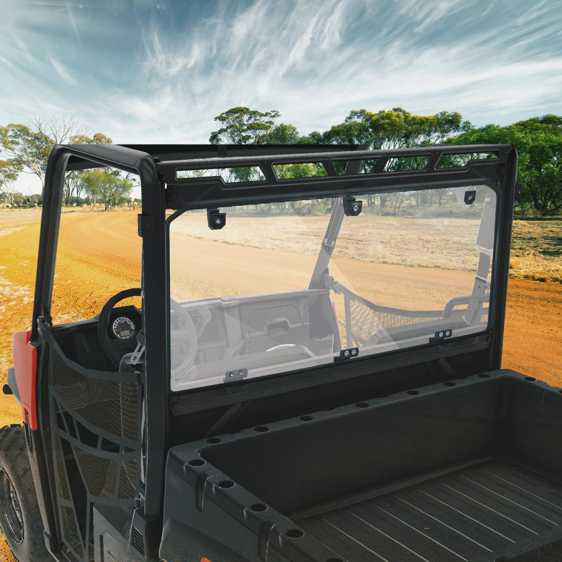 Midsize 570 Rear Windshield For Polaris Ranger 500 / Crew 570