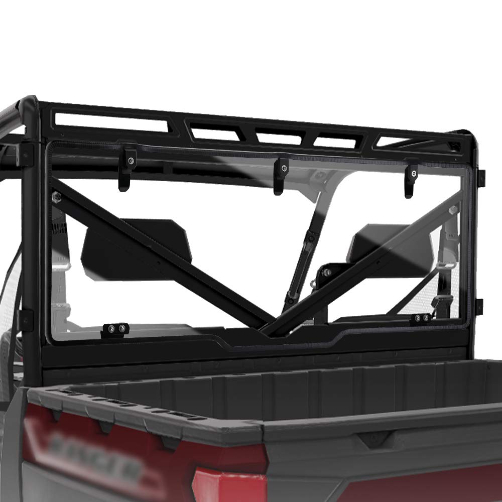 Transparent Clear Rear Windshield for Polaris Ranger 2015-2023