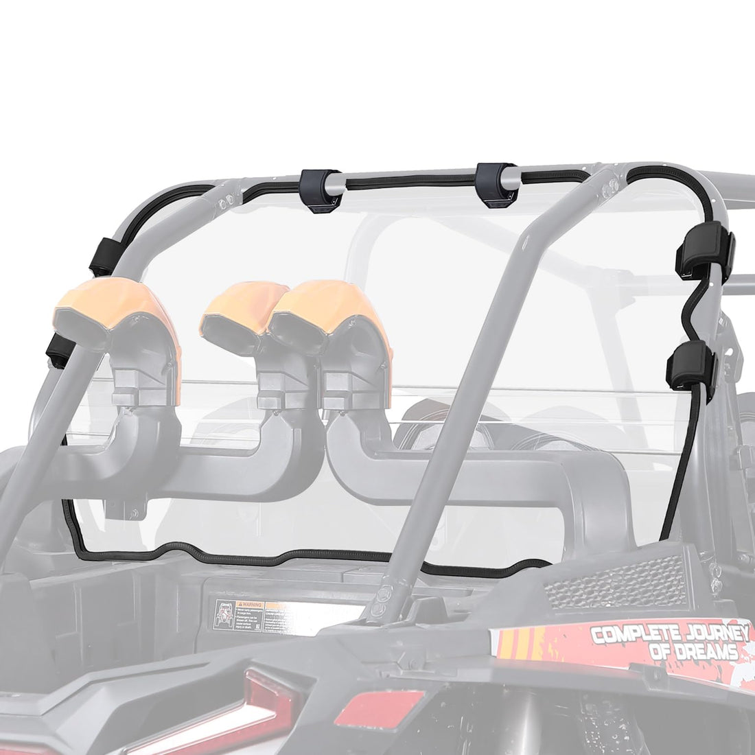 Heavy Duty Rear Windshield for Polaris RZR XP 4 1000 (4 Seater)