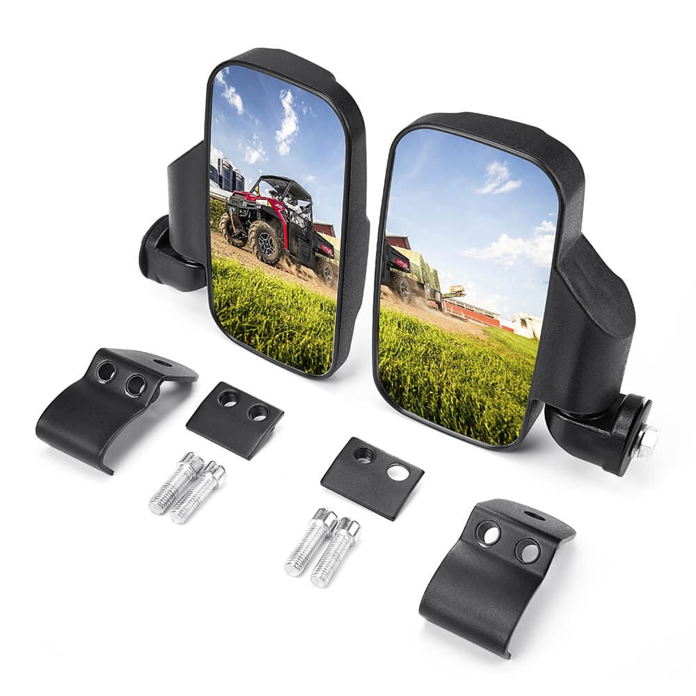 Adjustable Side Mirrors & Under Seat Storage Box for Polaris Ranger - view 2