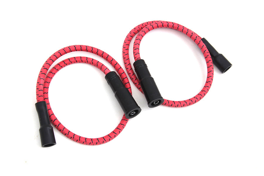 Sumax Red with Black Tracer 7mm Spark Plug Wire Set - C20234