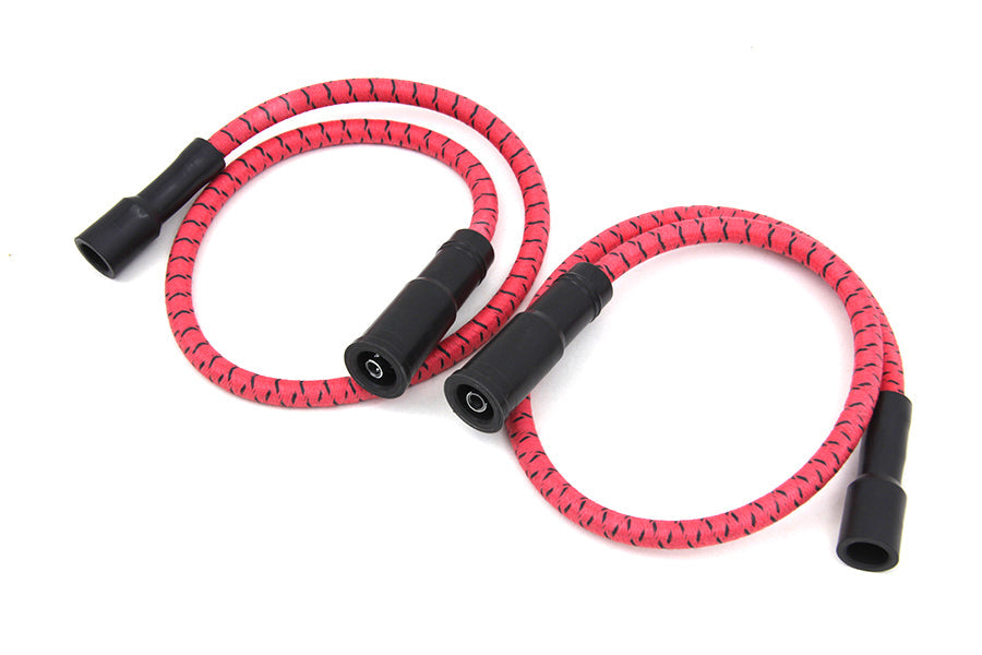 Sumax Red with Black Tracer 7mm Spark Plug Wire Set - C20234