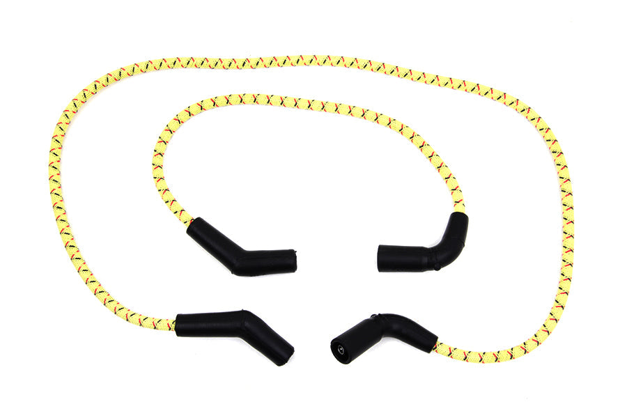 Sumax Yellow with Black & Red Tracer 7mm Spark Plug Wire Set - C20436