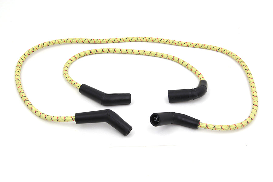 Sumax Yellow with Black & Red Tracer 7mm Spark Plug Wire Set - C20436