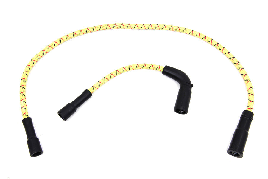 Sumax Yellow with Black & Red Tracer 7mm Spark Plug Wire Set - C20433