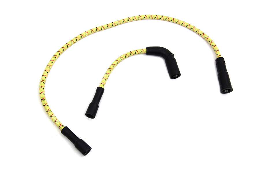 Sumax Yellow with Black & Red Tracer 7mm Spark Plug Wire Set - C20433