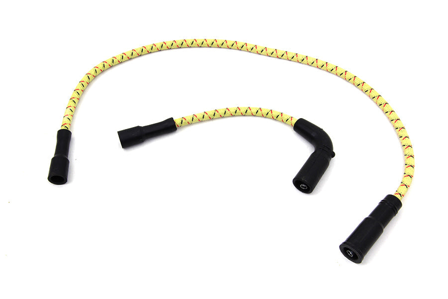 Sumax Yellow with Black & Red Tracer 7mm Spark Plug Wire Set - C20433