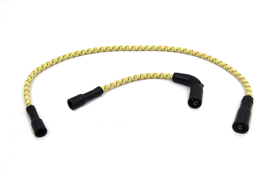 Sumax Yellow with Black & Red Tracer 7mm Spark Plug Wire Set - C20433
