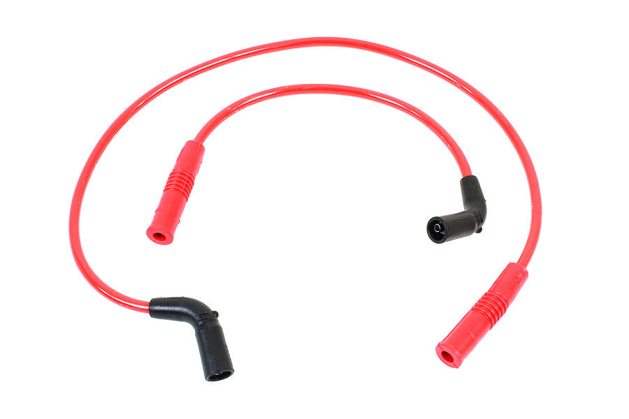 Accel 8mm S/S Spiral Core Ignition Wire Set Red - 171111R