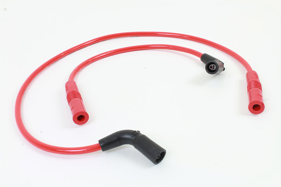 Accel 8mm S/S Spiral Core Ignition Wire Set Red - 171111R
