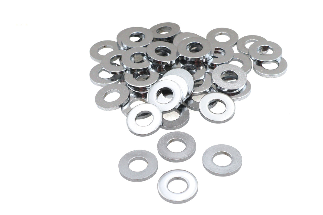 Chrome Flat Washers 3/8 inch, Extra Thick - 33571