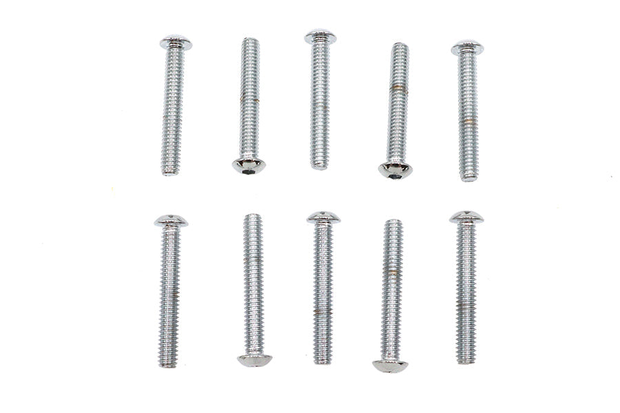 Allen Button Head Screws Chrome 1/4 inch X 1-3/4 inch - 13222