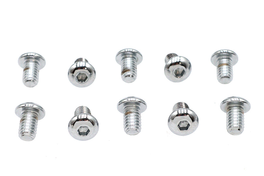 Allen Button Head Screws Chrome 5/16 inch X 1/2 inch - 13270