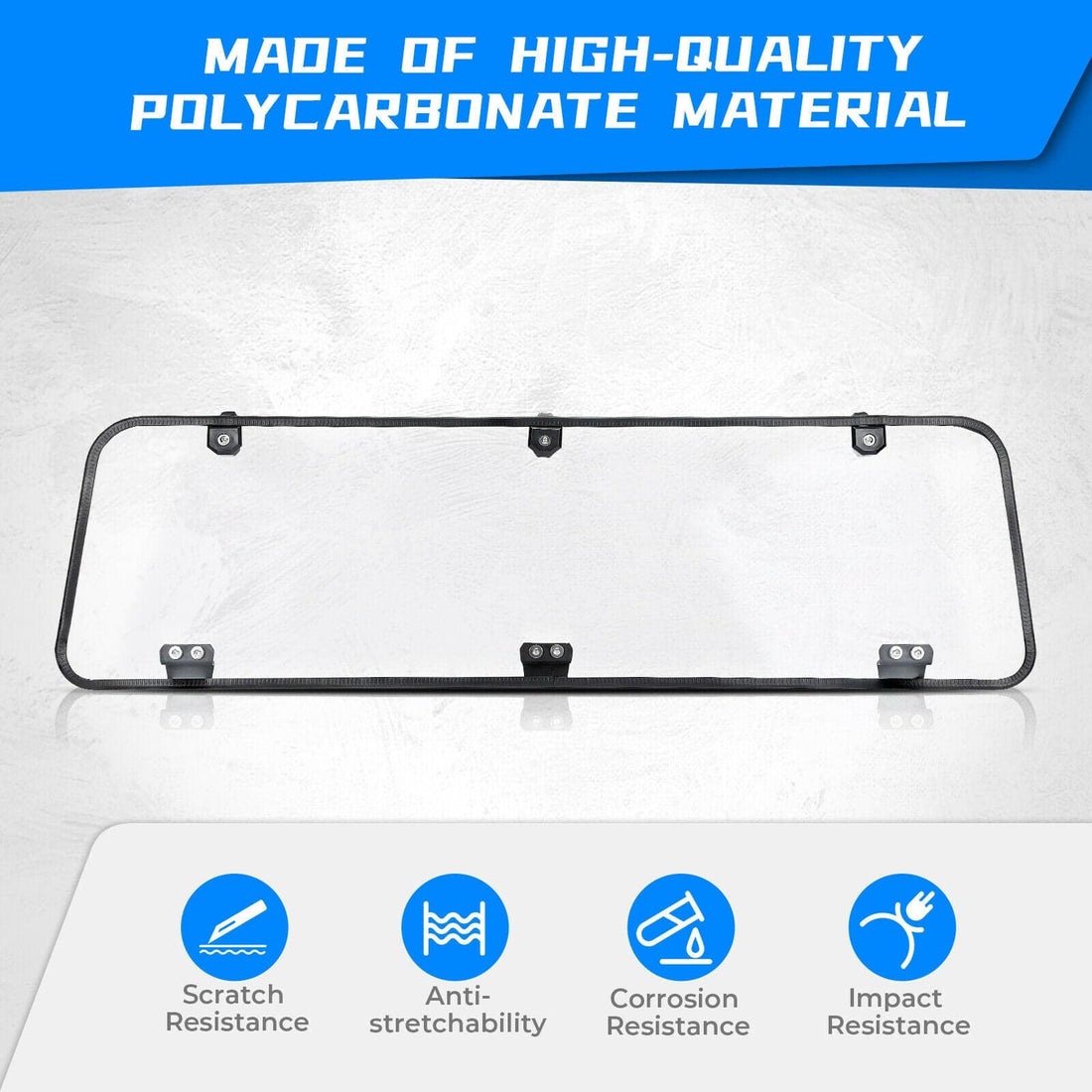 Rear Windshield Clear for Polaris General 1000 /4 2016-2026 - view 3