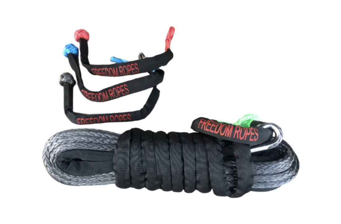 3/8"x80' Freedom Winchline with Recovery Ring & Soft Shackle