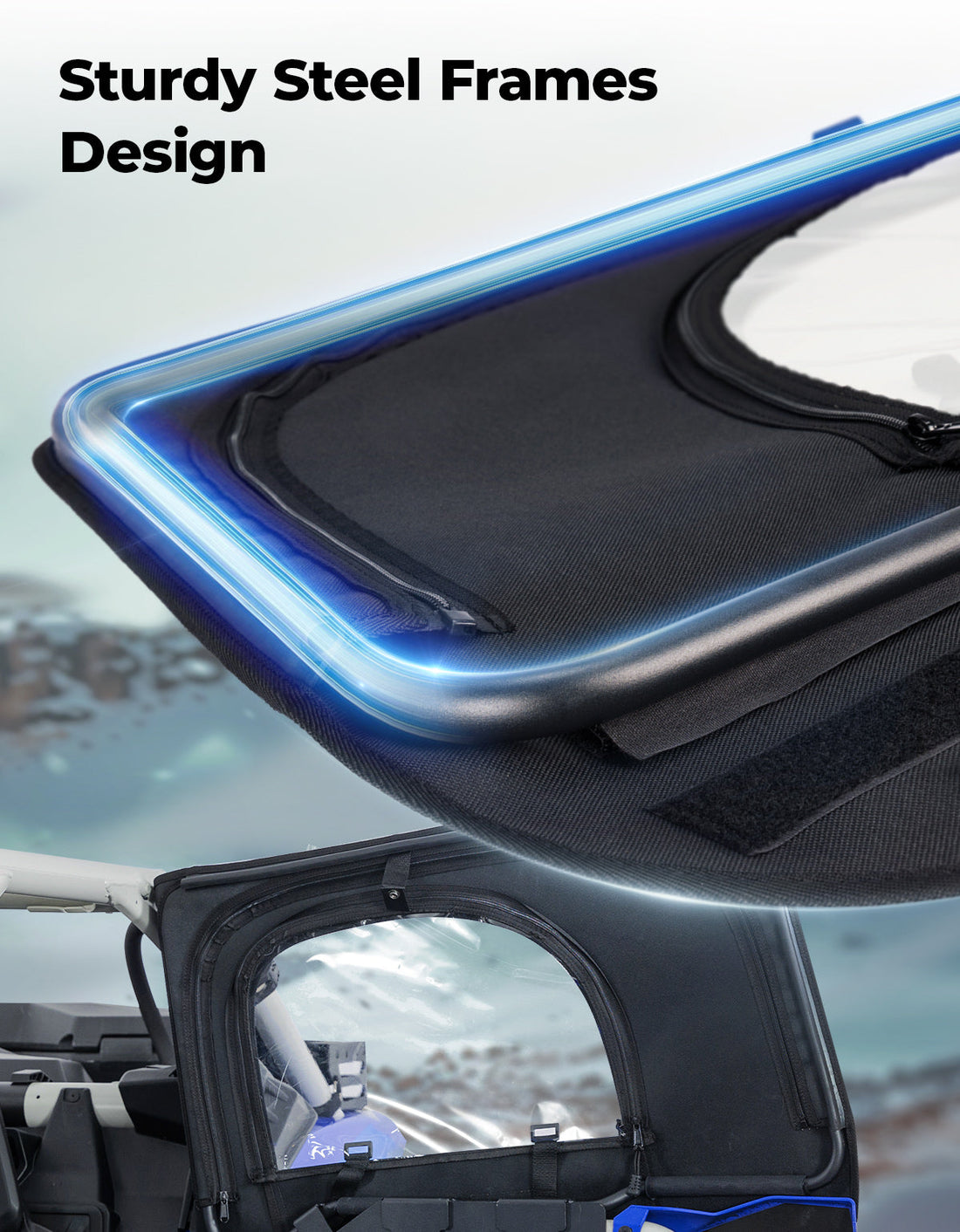 Soft Cab Enclosures with Metal Frame for Can-Am Maverick X3 MAX - view 5