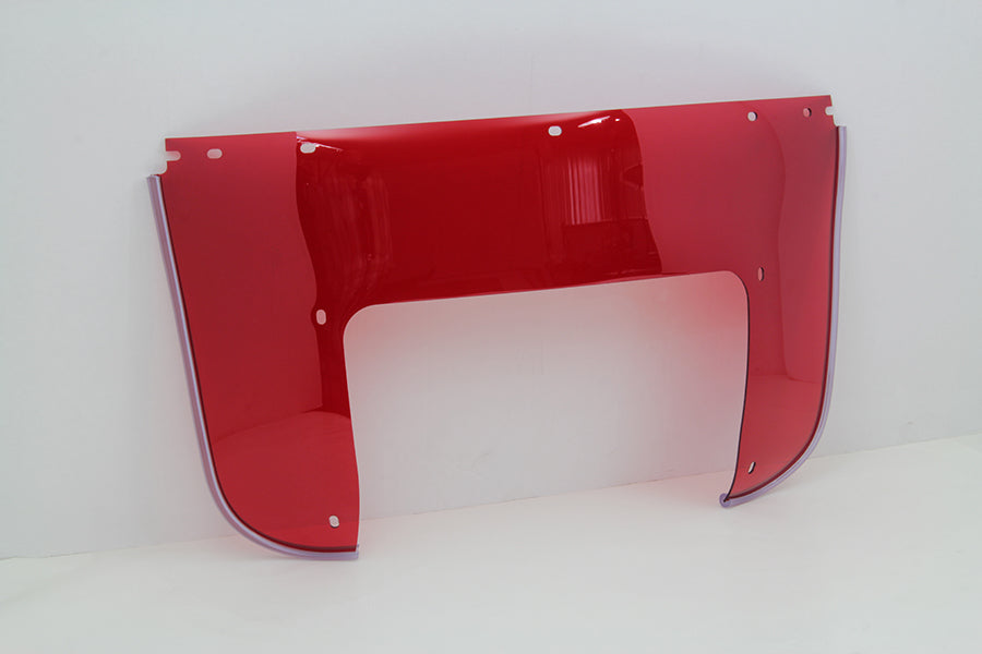 Beaded Lower Windshield Red - 22005
