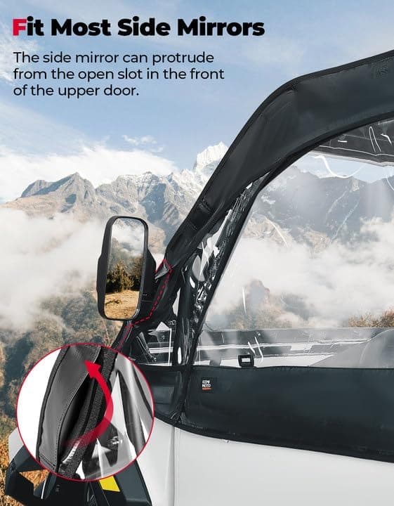 Soft Cab Enclosure Upper Doors for Polaris RZR XP 4 1000 2024-2025 - view 2