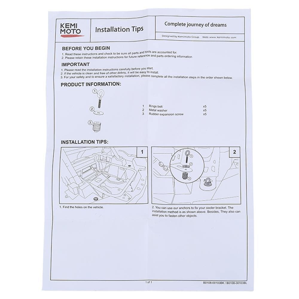 Tie Down Anchors for Polaris RZR / Sportsman / ACE - view 6