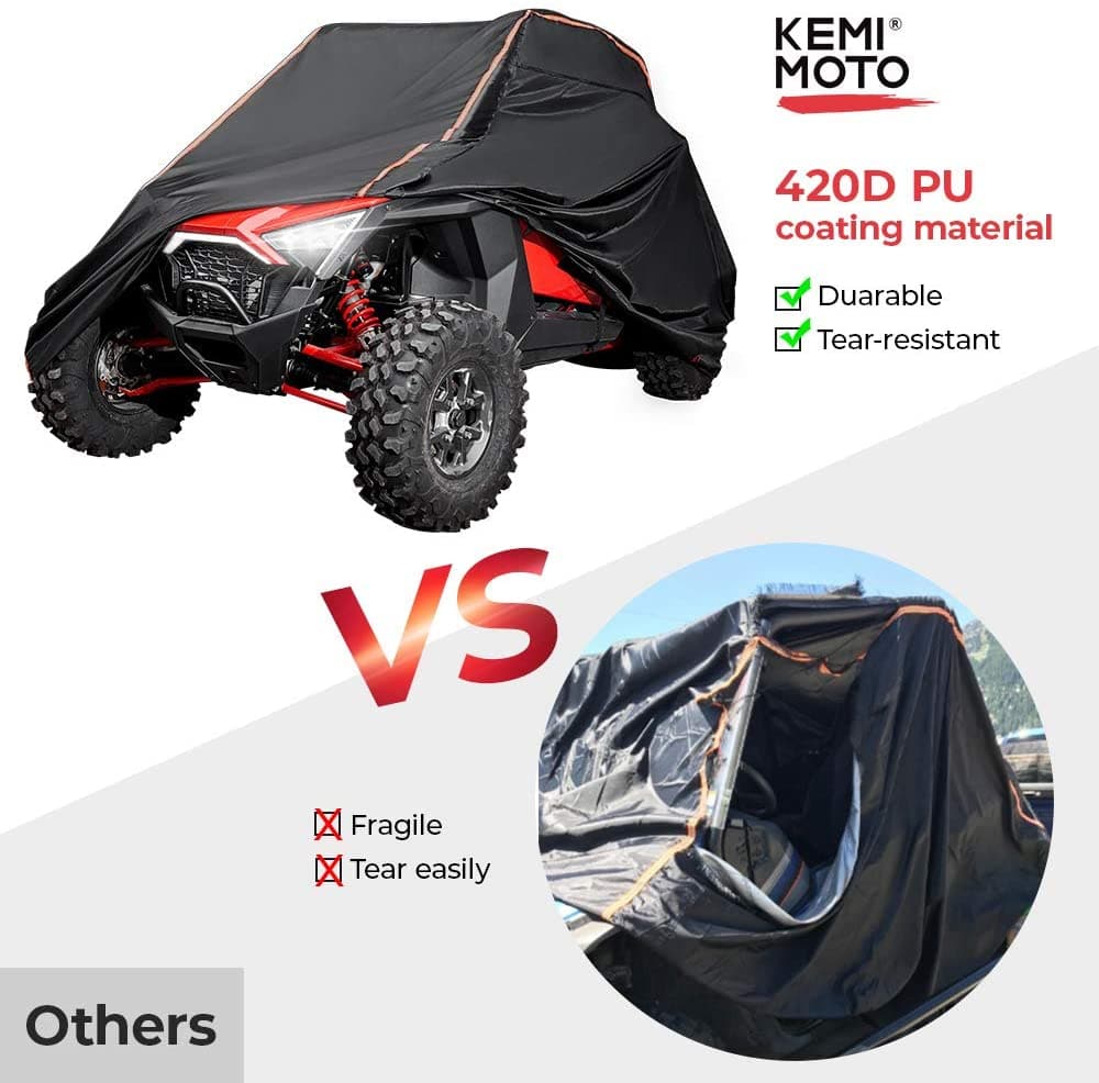 UTV Cover with Reflective Strip for Polaris RZR - view 5