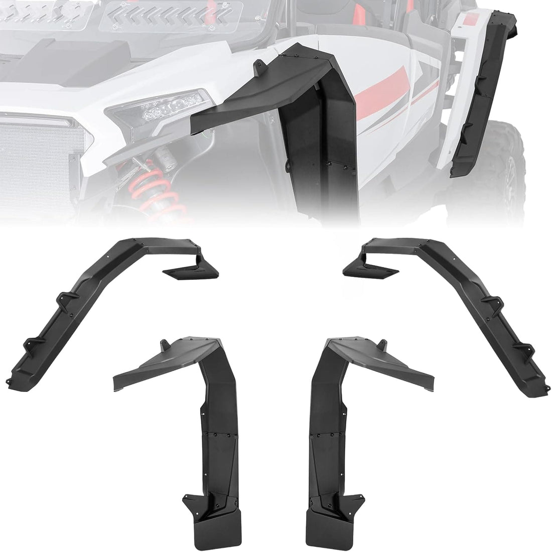 Fender Flares 8.5" Extended Mud Flaps for 2024-2026 Polaris RZR XP 4 1000 (4PCS) - view 7