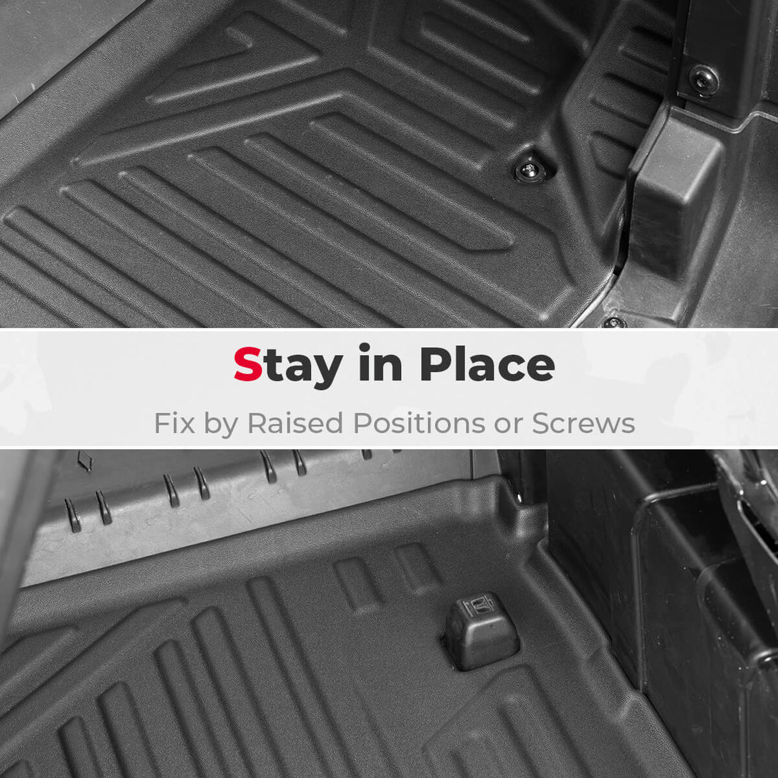 TPE Floor Mats & Bed Liner for 4-Seater Can-Am Defender HD7|8|9|10 - view 5