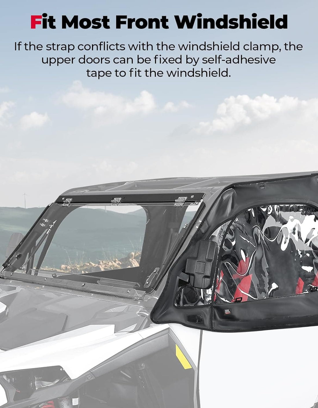 Soft Cab Enclosure Upper Doors for Polaris RZR XP 4 1000 2024-2025 - view 3