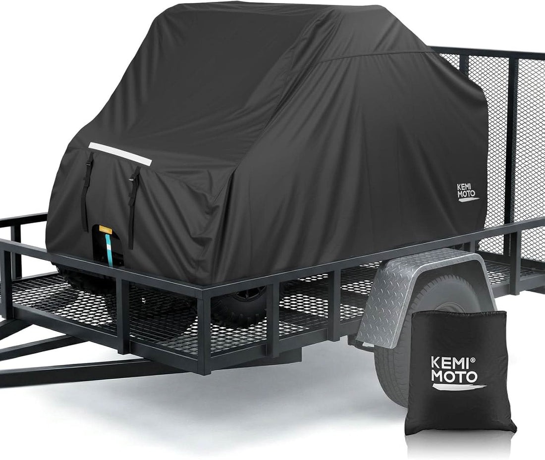 UTV 4-Seater Trailerable Cover for Can-Am Defender Maverick R Polaris RZR Ranger, 148" x 69" x 71" - view 1