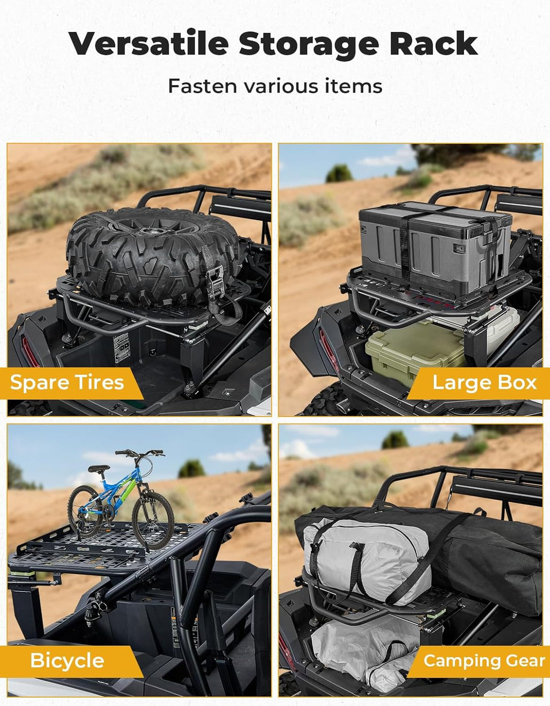 UTV Spare Tire Carrier for Polaris RZR XP 1000 / XP 4 1000 2024-2026 - view 2