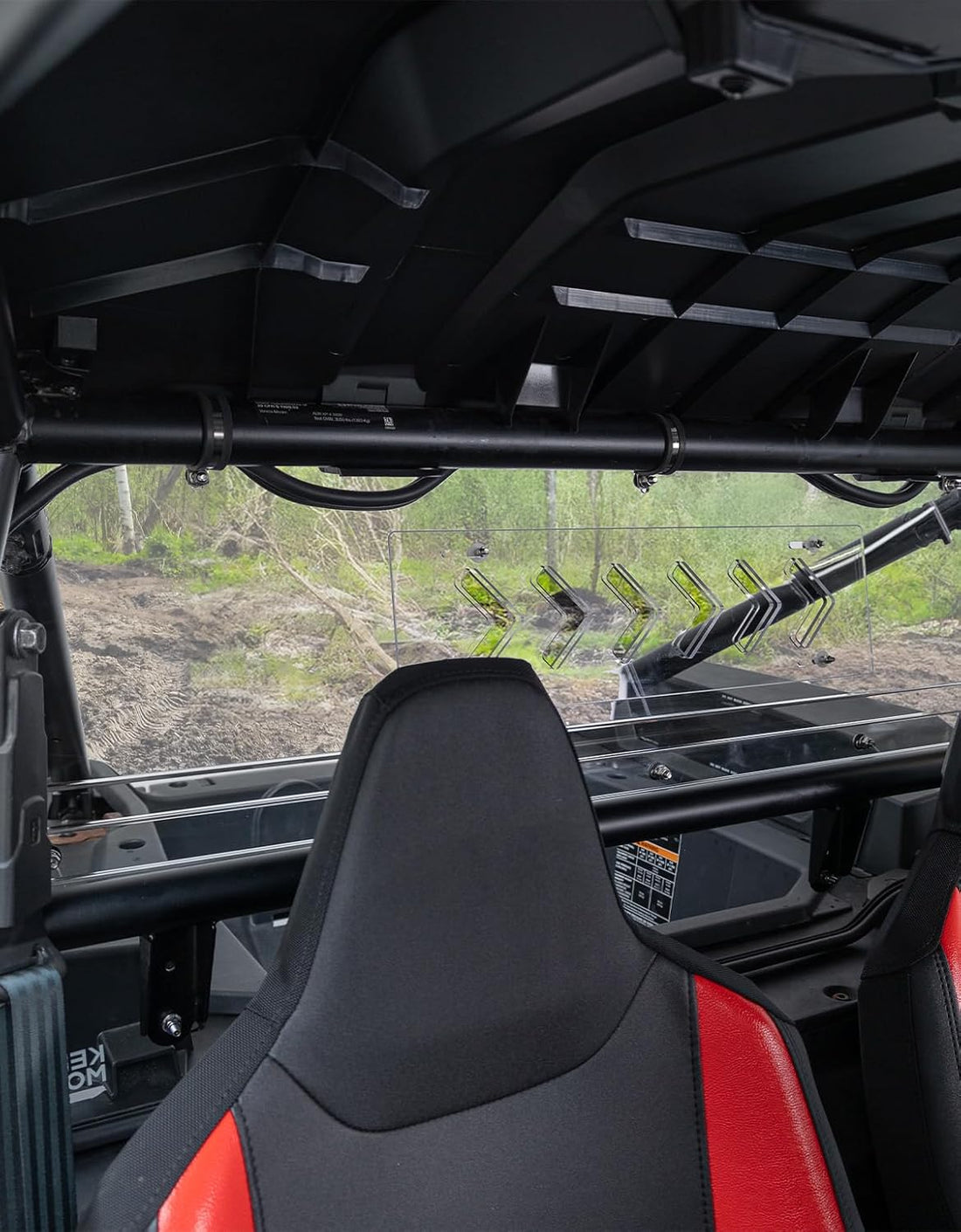 Vented Clear Rear Windshield for Polaris RZR XP 1000 2024-2025 - view 8