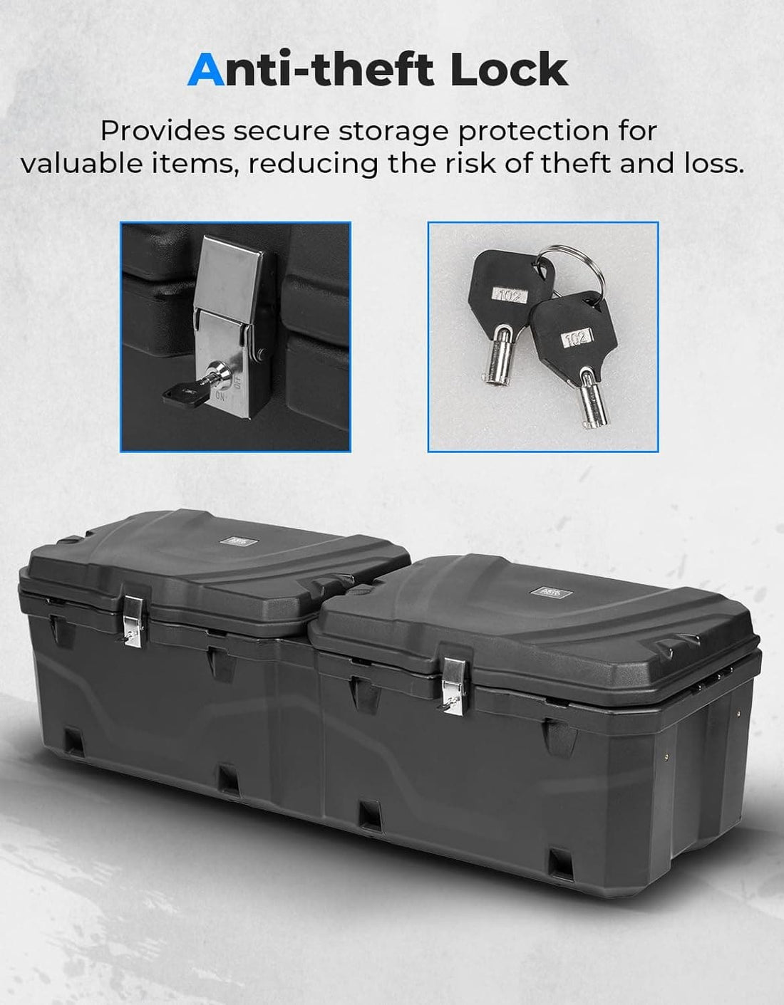 UTV Bed Box 29GAL for Polaris Ranger 1000 / XP 1000 / CREW 2018-2024 - view 3