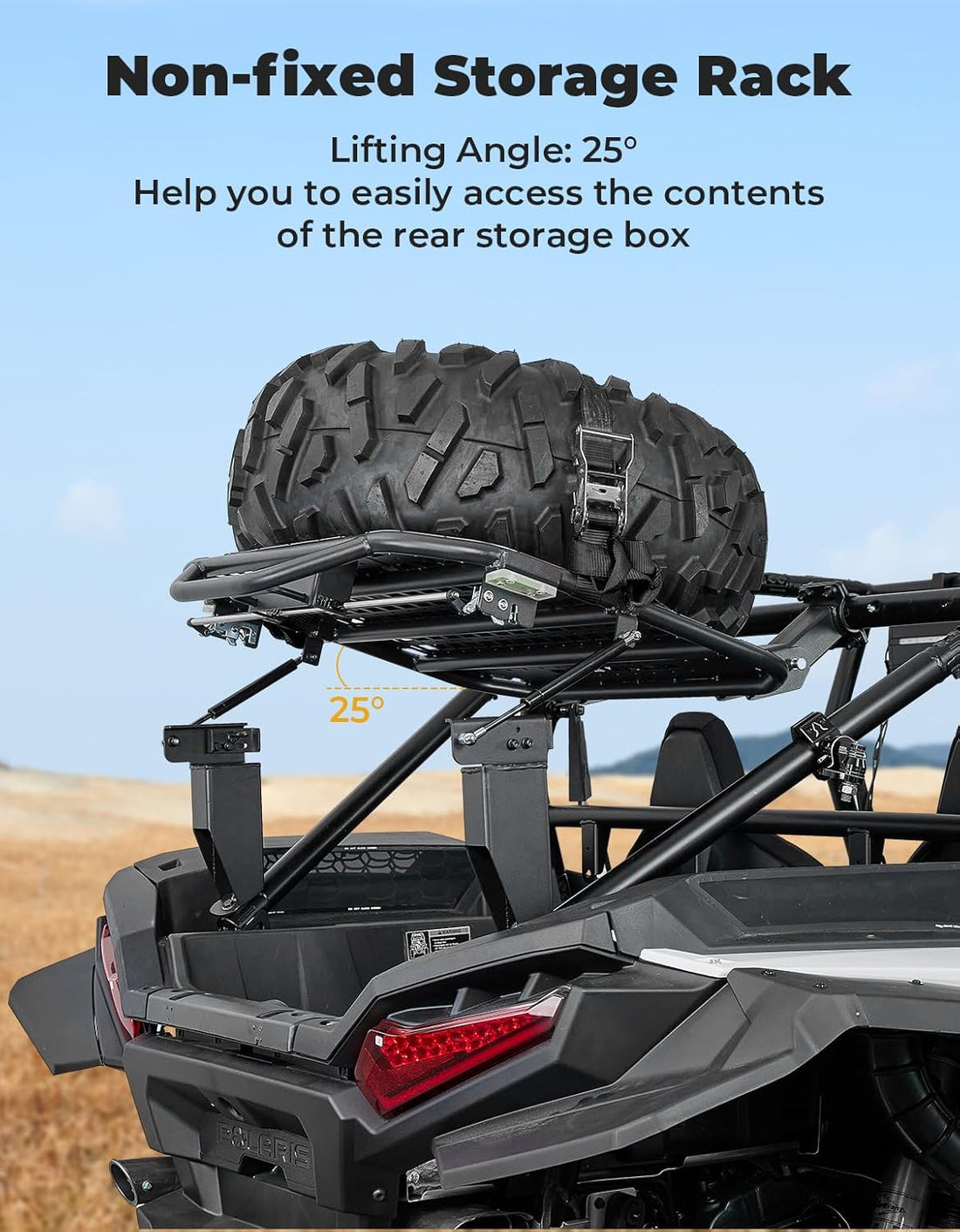 UTV Spare Tire Carrier for Polaris RZR XP 1000 / XP 4 1000 2024-2026 - view 5