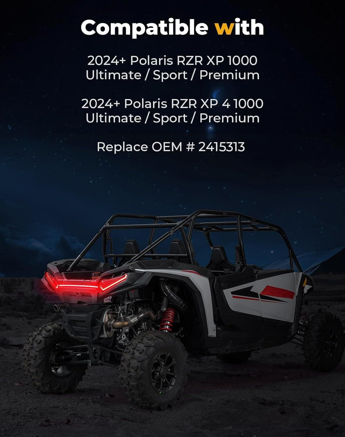 Tail Lights for Polaris RZR XP 1000 /4 Ultimate / Sport / Premium Models 2024-2025 - view 7