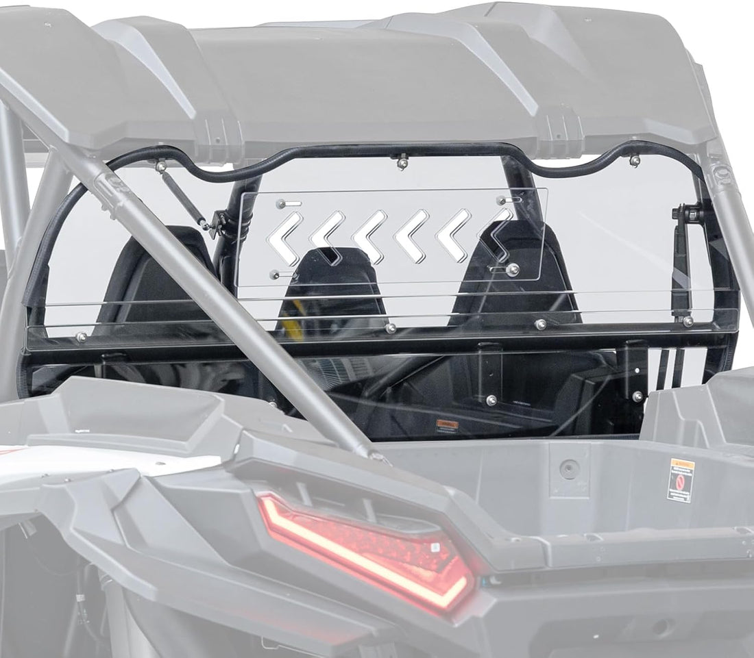 Vented Clear Rear Windshield for Polaris RZR XP 1000 2024-2025 - view 1