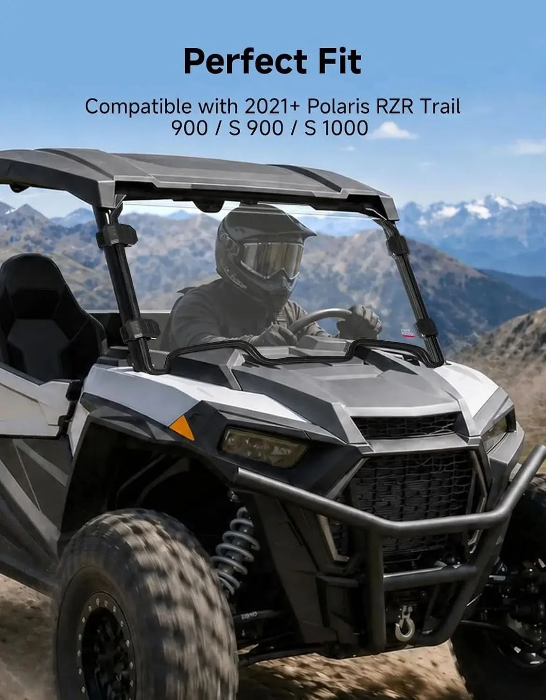 Front Windshield High-Light Anti-Scratch for Polaris RZR Trail 900 / S 900 / S 1000 2021+ - view 8