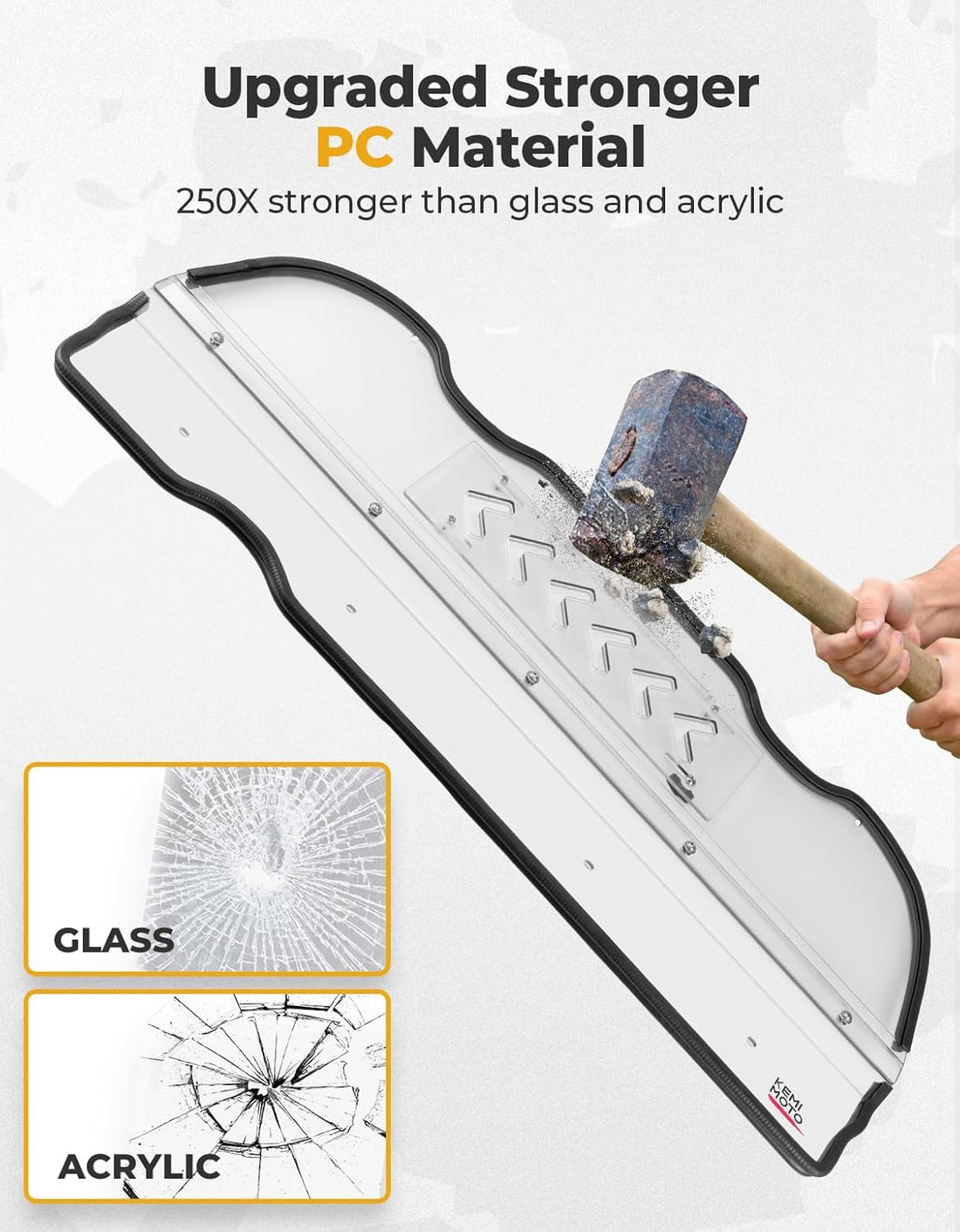 Vented Clear Rear Windshield for Polaris RZR XP 1000 2024-2025 - view 7