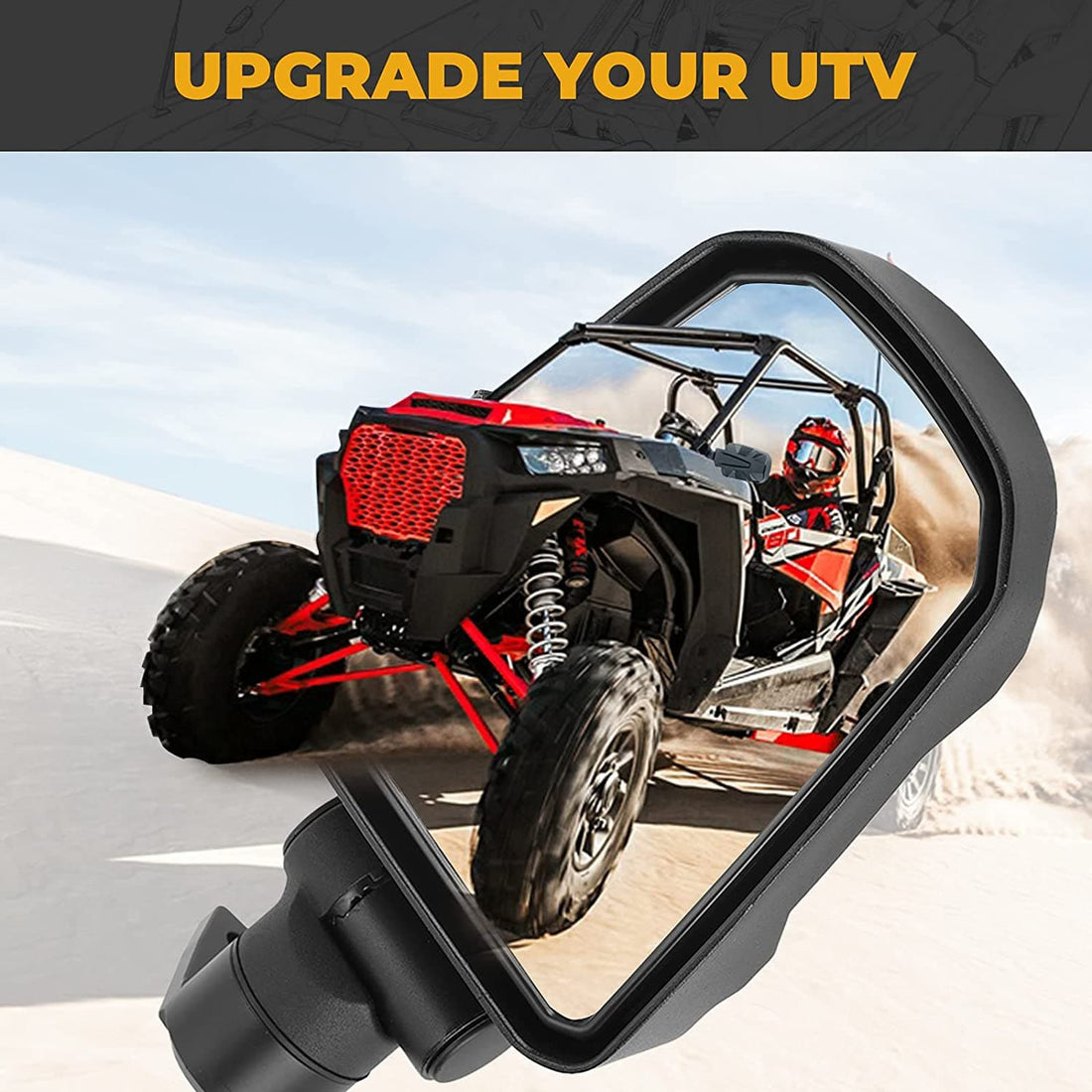 Folding Side Mirrors for Polaris RZR XP 900 1000 Turbo 2014-2023 - view 9