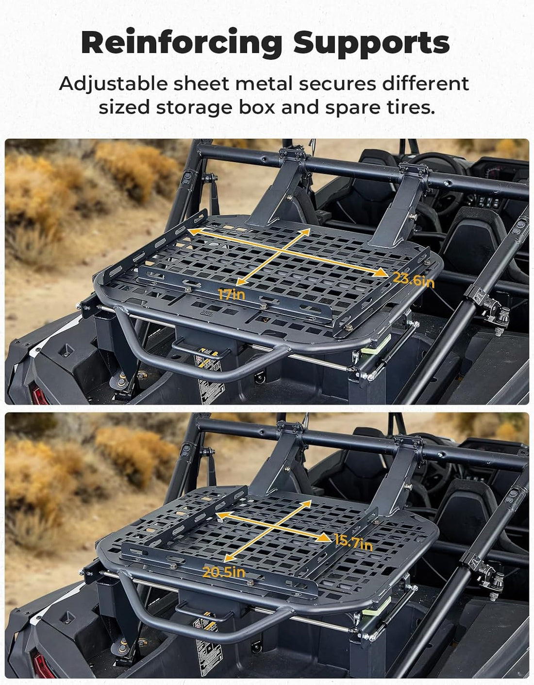 UTV Spare Tire Carrier for Polaris RZR XP 1000 / XP 4 1000 2024-2026 - view 8