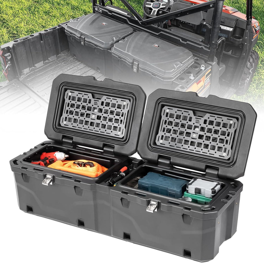 UTV Bed Box 29GAL for Polaris Ranger 1000 / XP 1000 / CREW 2018-2024 - view 1