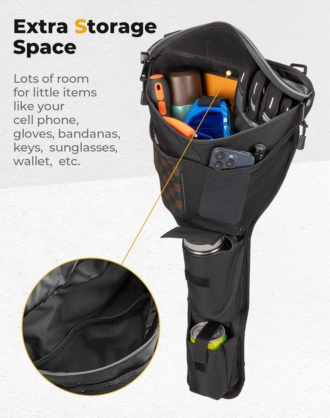 Center Storage Bag with Cup holder for 2024-2025 Polaris RZR XP 1000 /4 - view 2