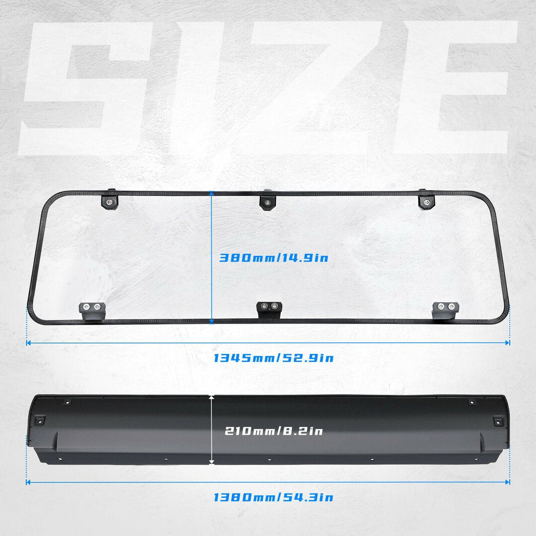 Rear Windshield Clear for Polaris General 1000 /4 2016-2026 - view 8