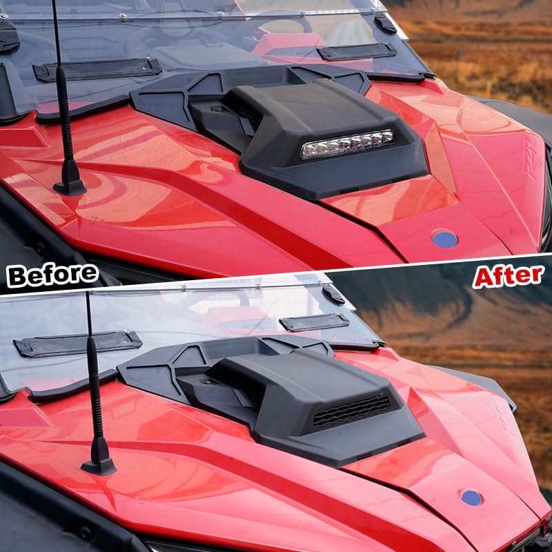 Hood Scoop with LED Spotlight for Polaris RZR PRO XP / XP4 - view 4