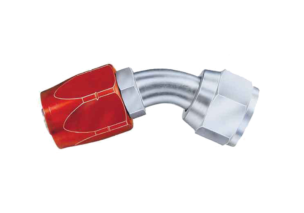 #4 45 Deg Hose End - Bulk - FBM1021