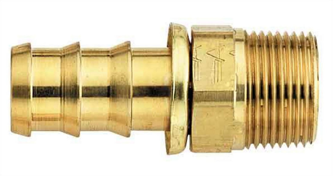 #4 Socketless Hose To 1/4 Male Pipe Fitting - FBM1201