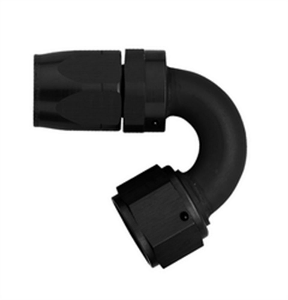 #8 150 Deg Hose End Black - FCM4453