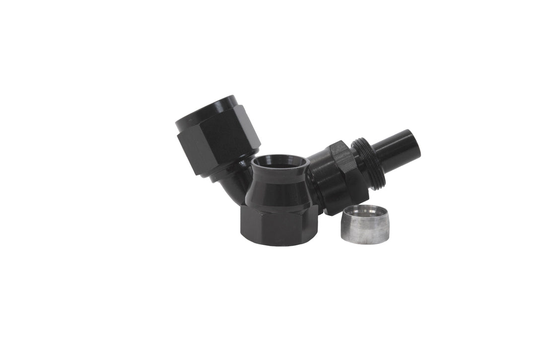 8an 90-Deg PTFE Hose End Black Anodized - 15355