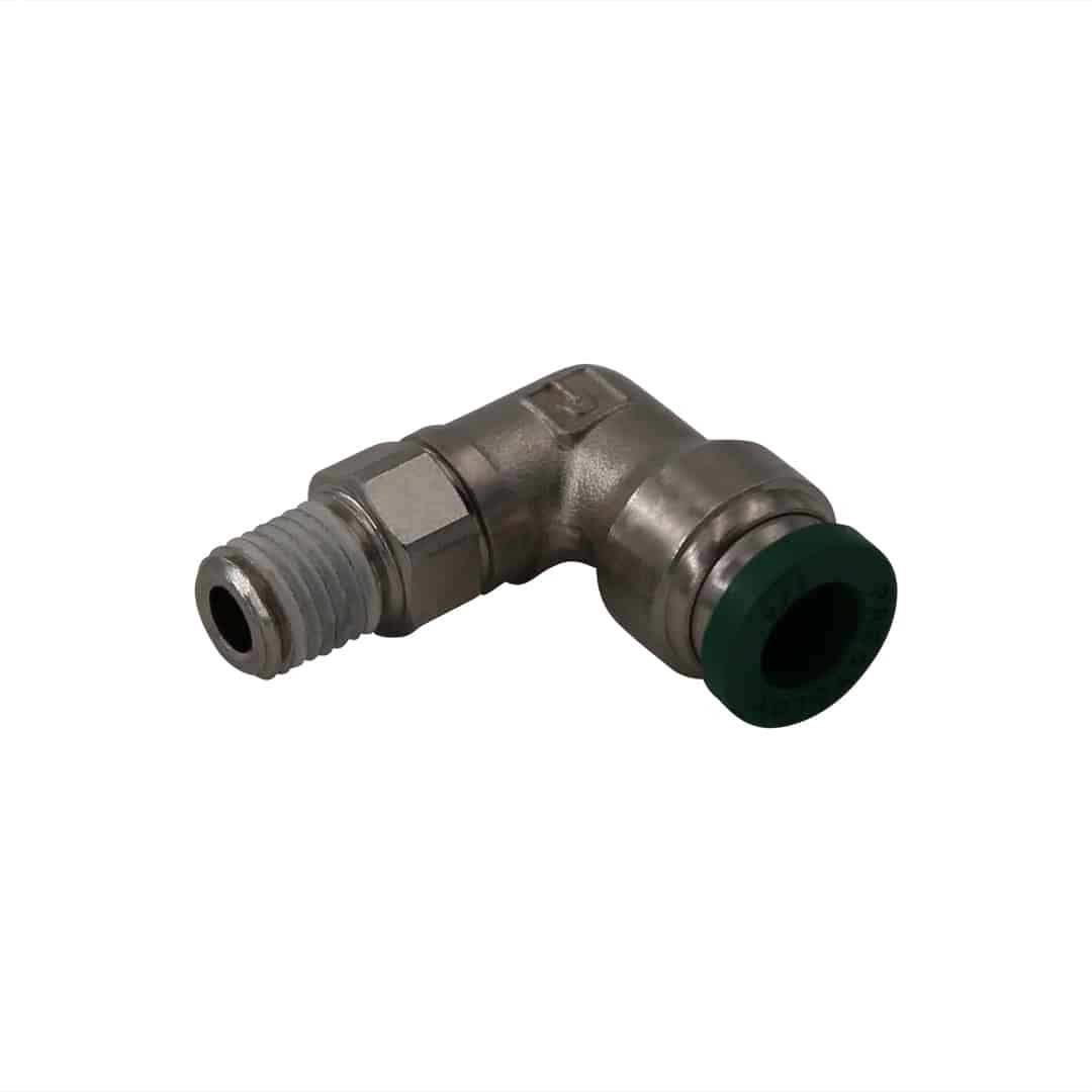Adapter Fitting 1/16npt to 1/4 Tube 90-Degree - 15600