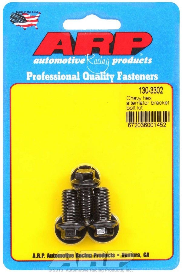GM Alternator Bracket Bolt Kit - 6pt. - 1303302