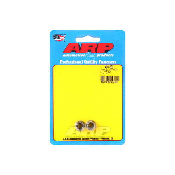 12pt SS Nut 5/16-24 2pk - 4008321